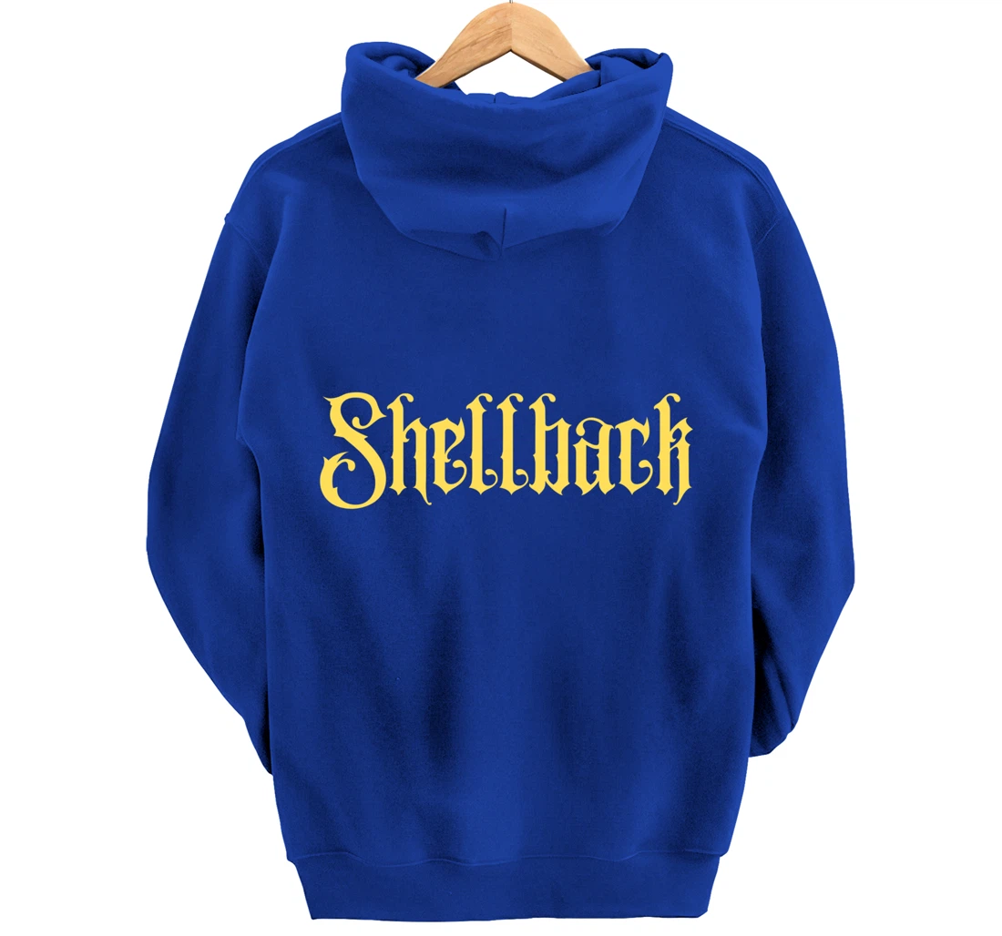 Crusty Shellback Proud American Navy Veteran Pullover Hoodie