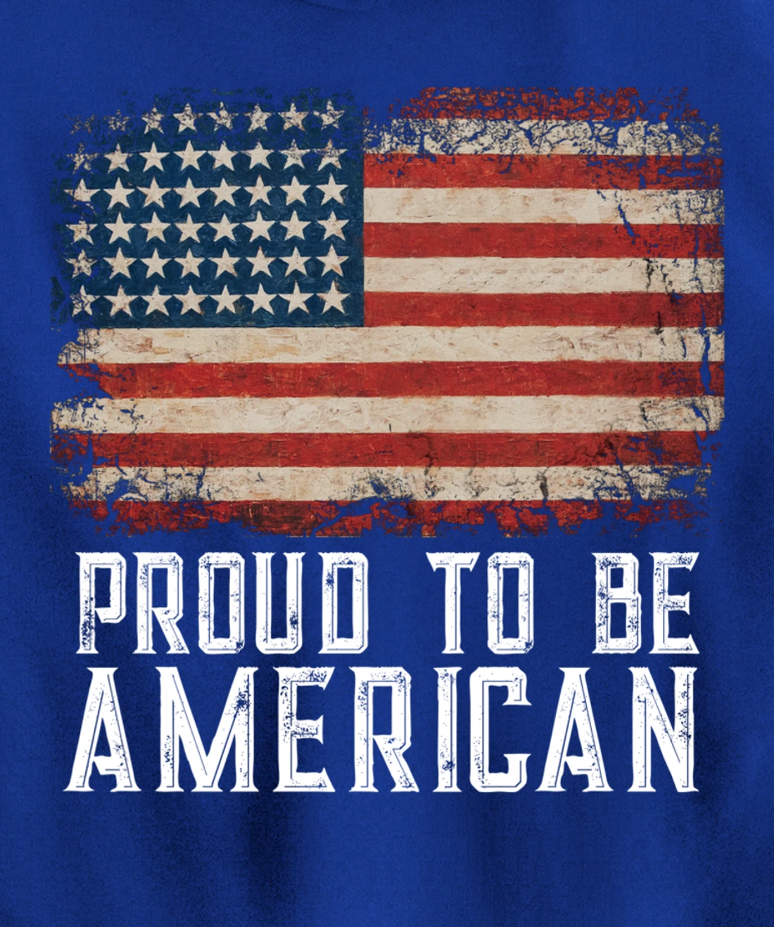 Patriotic USA Flag Proud To Be American Gift Citizen Veteran Pullover Hoodie