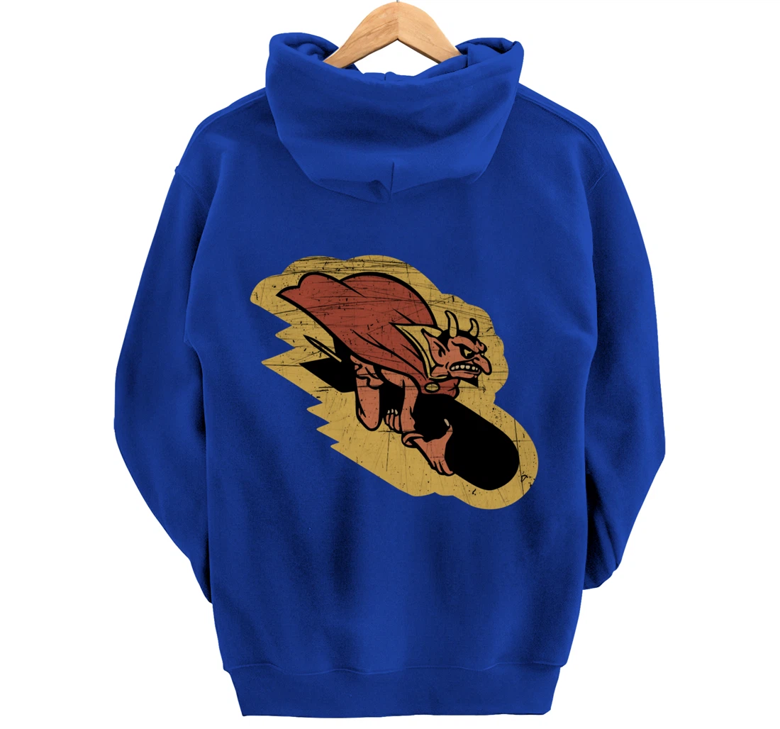 WW2 Veteran 549th Bomb Squadron Barking Devils Patch Pullover Hoodie