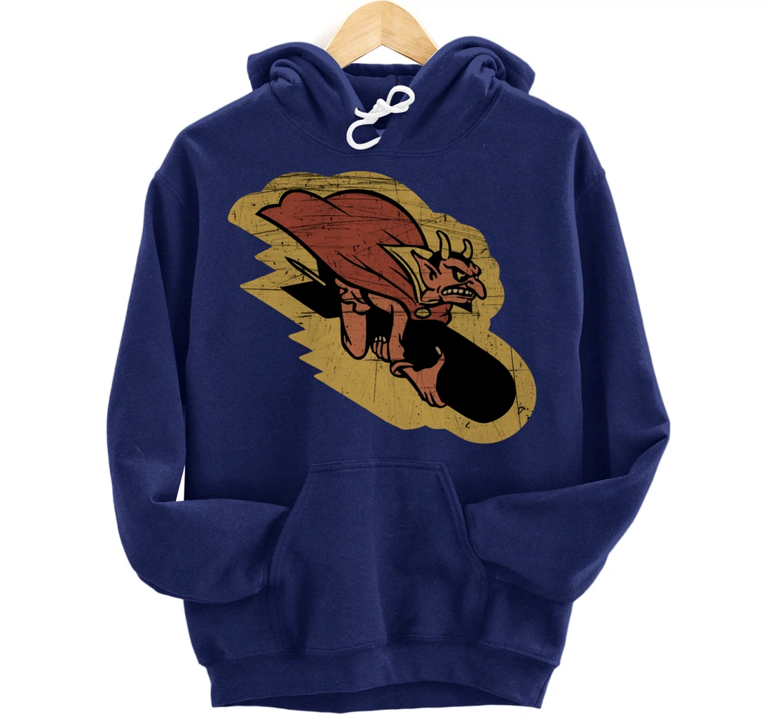 WW2 Veteran 549th Bomb Squadron Barking Devils Patch Pullover Hoodie