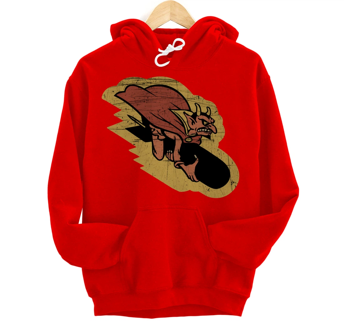 WW2 Veteran 549th Bomb Squadron Barking Devils Patch Pullover Hoodie