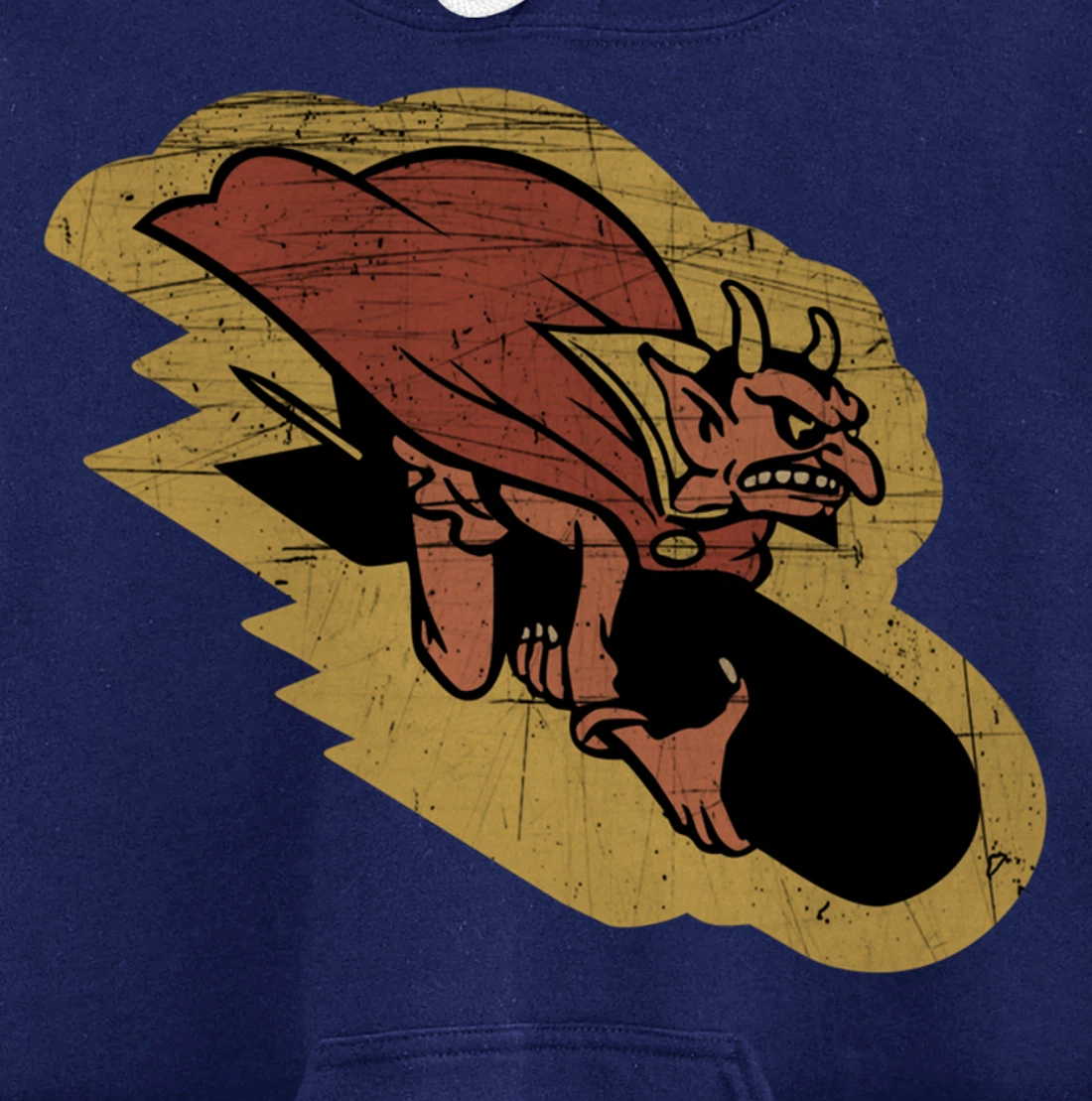 WW2 Veteran 549th Bomb Squadron Barking Devils Patch Pullover Hoodie