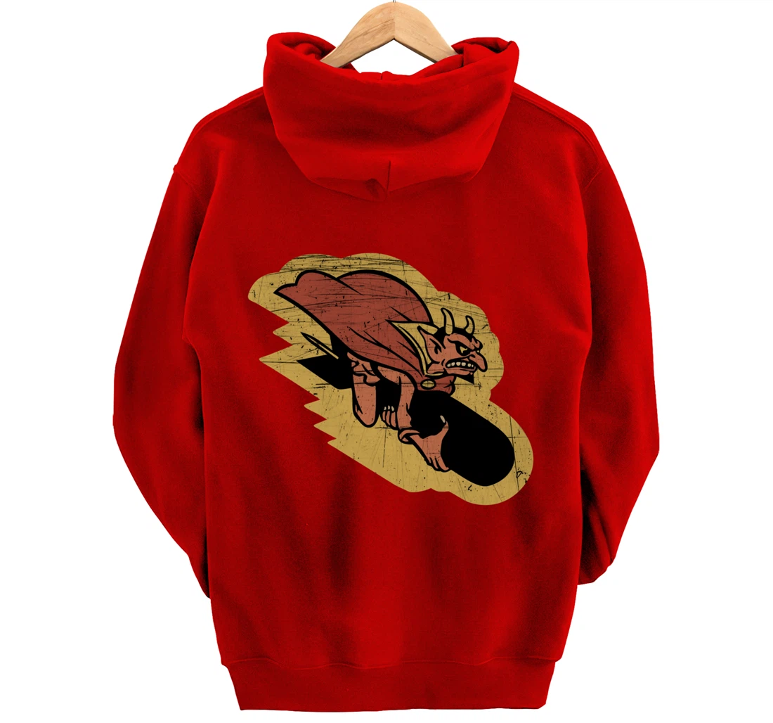 WW2 Veteran 549th Bomb Squadron Barking Devils Patch Pullover Hoodie