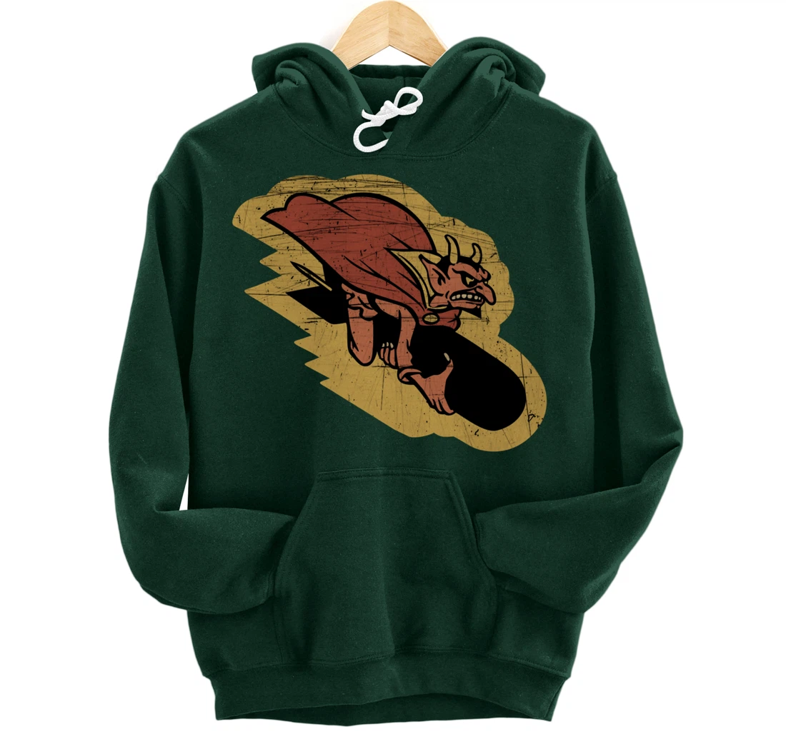 WW2 Veteran 549th Bomb Squadron Barking Devils Patch Pullover Hoodie