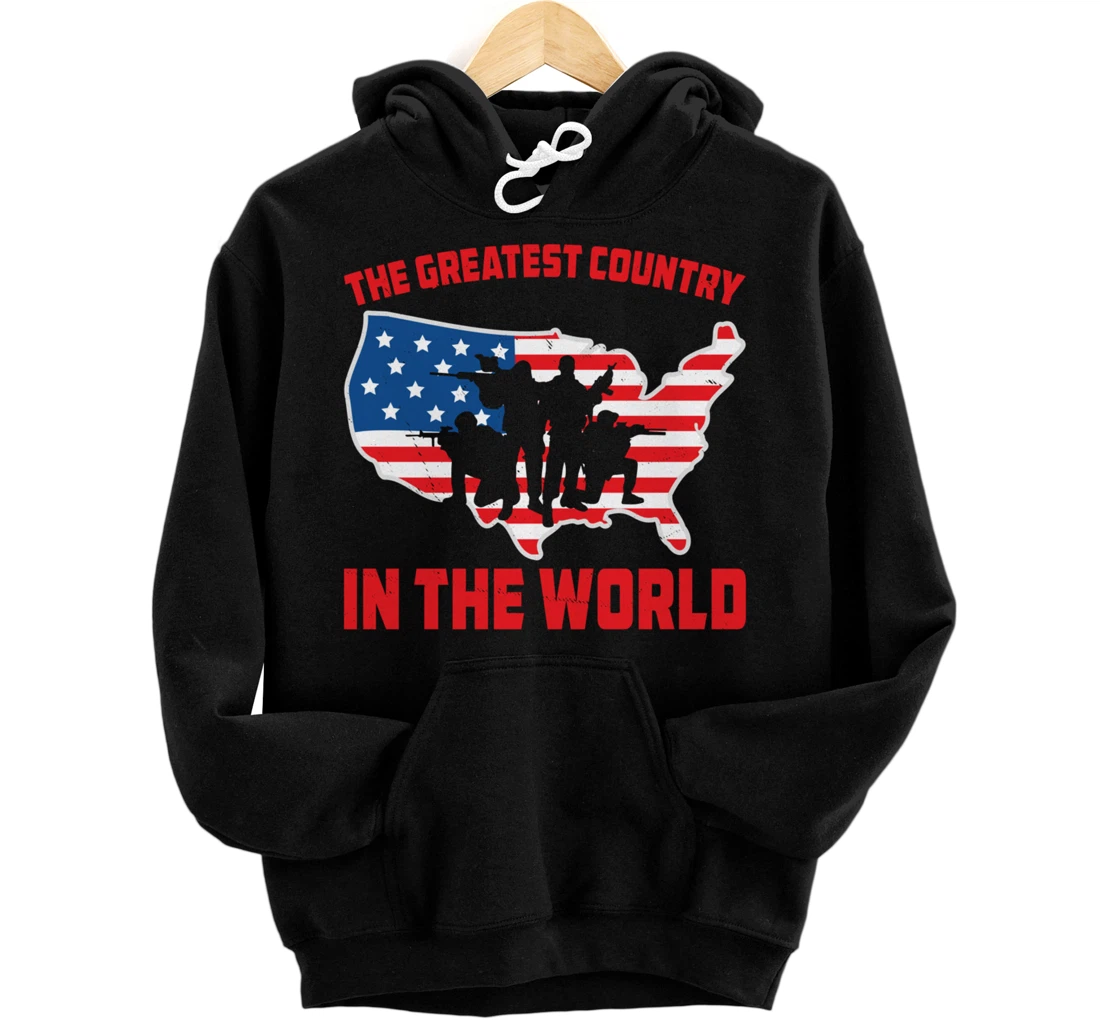 Veteran's Day The Greatest Country In The World Pullover Hoodie