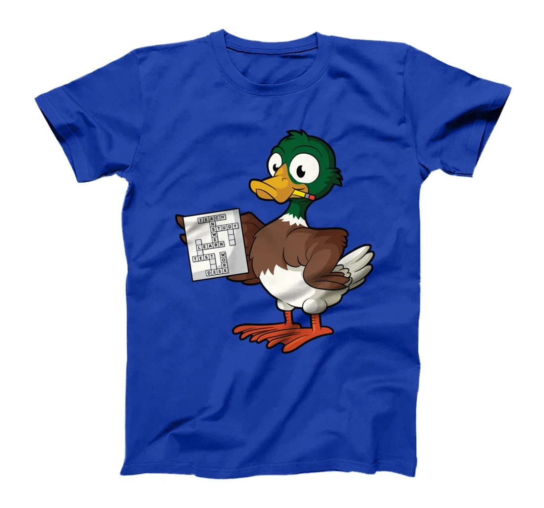 Duck solving crossword puzzle T-Shirt