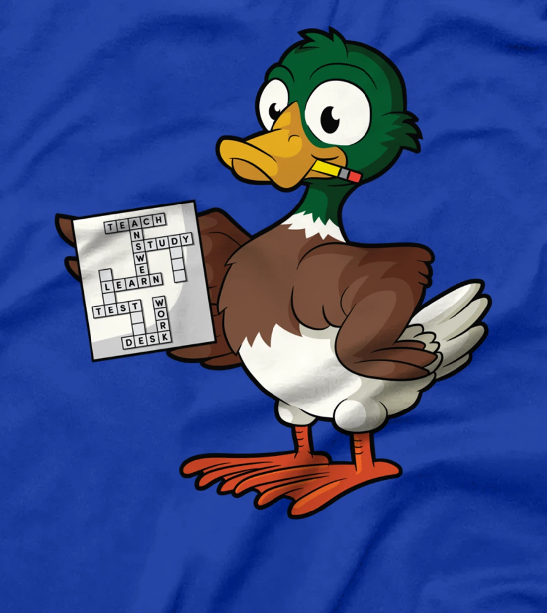 Duck solving crossword puzzle T-Shirt