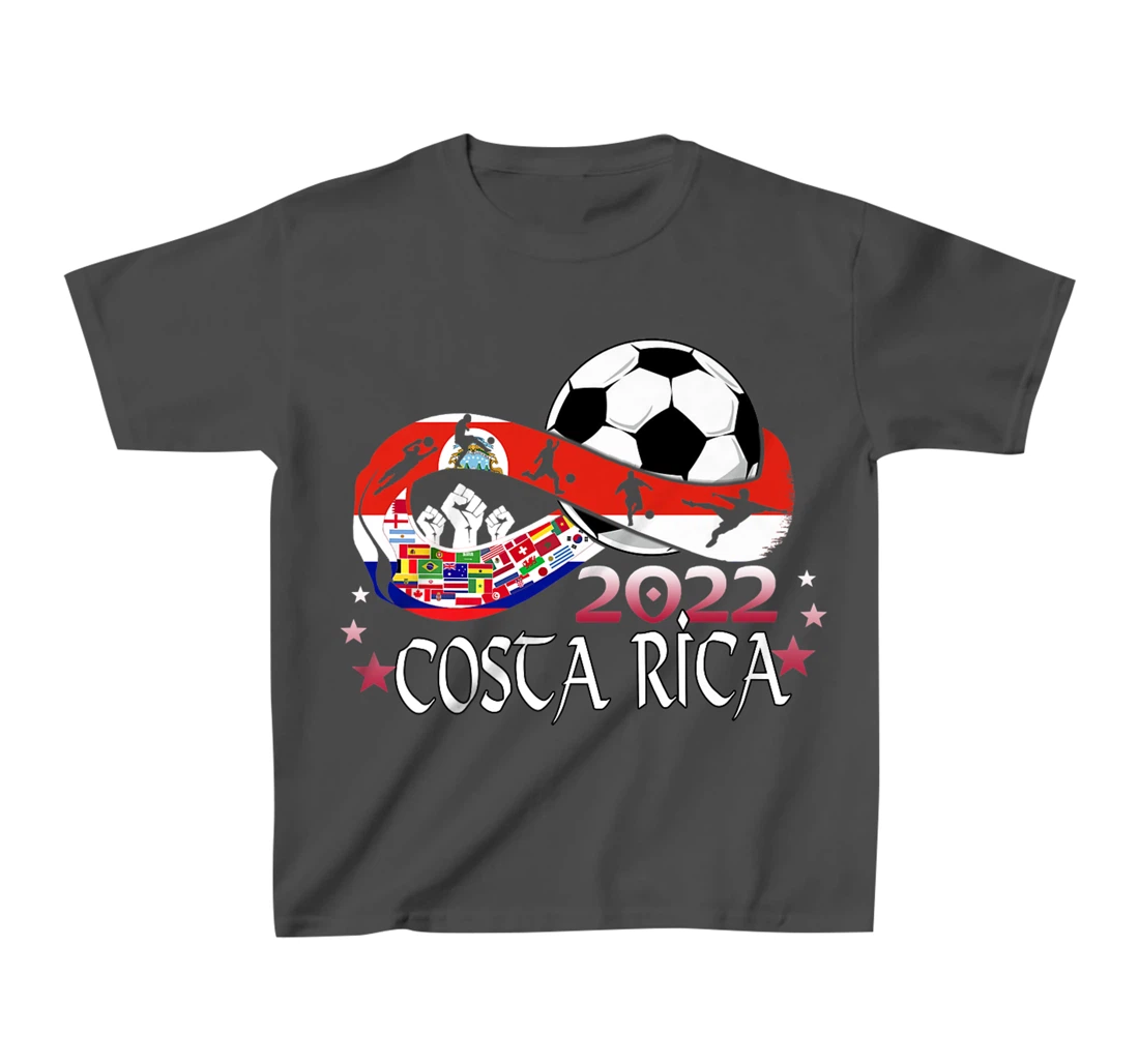 Costa Rica Flag Soccer Football Festival Team Costa Ricans T-Shirt, Kid T-Shirt and Women T-Shirt