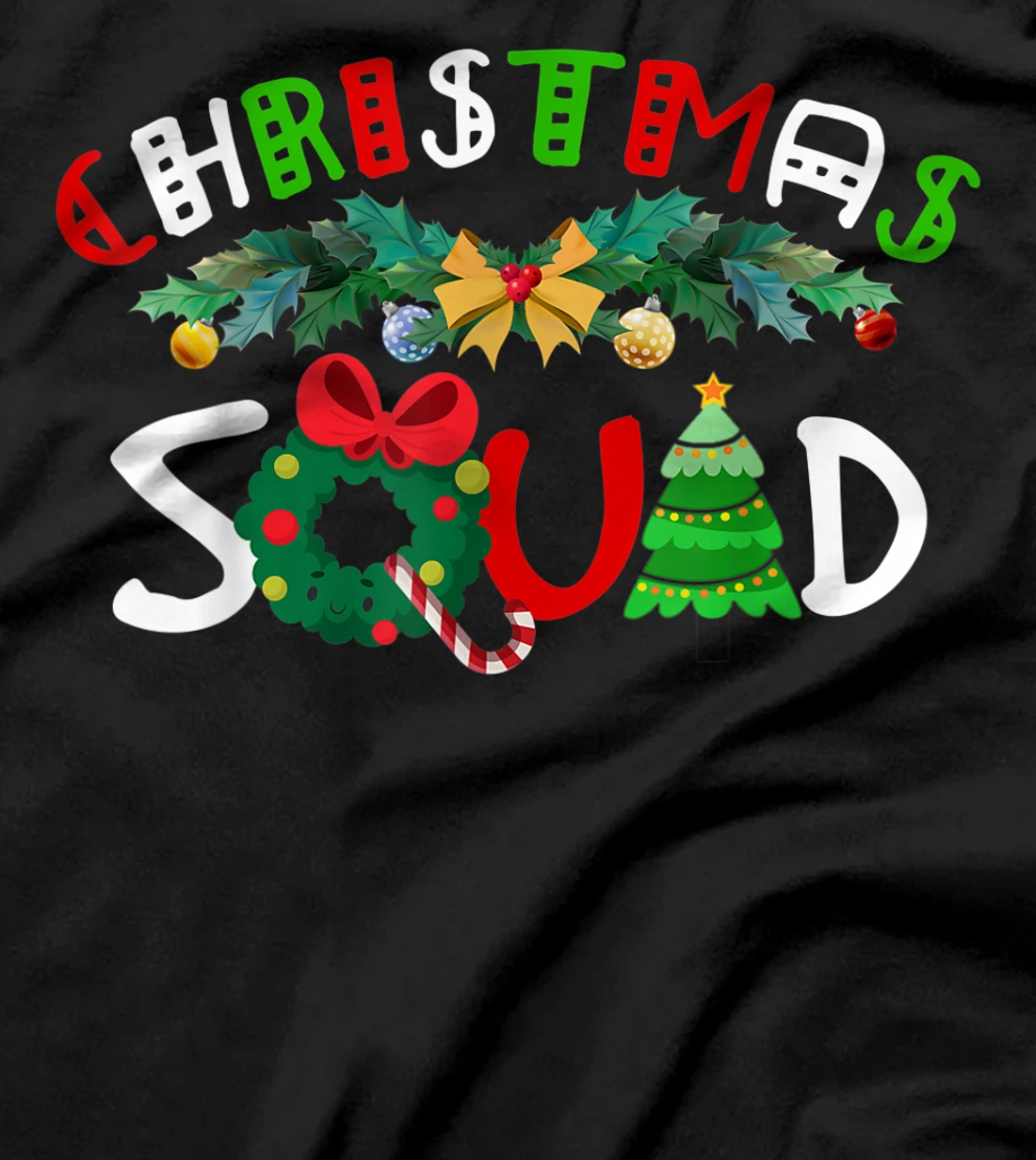 Christmas Squad Pajamas Funny Matching Family Xmas 2022 T-Shirt, Kid T-Shirt and Women T-Shirt
