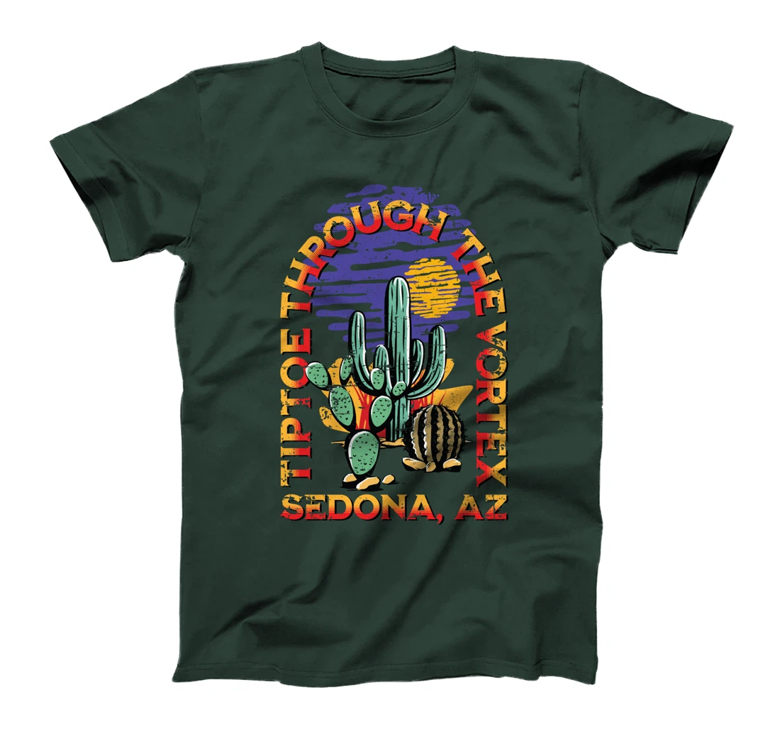 Fun Tiptoe Through The Vortex Sedona AZ Distressed Design T-Shirt