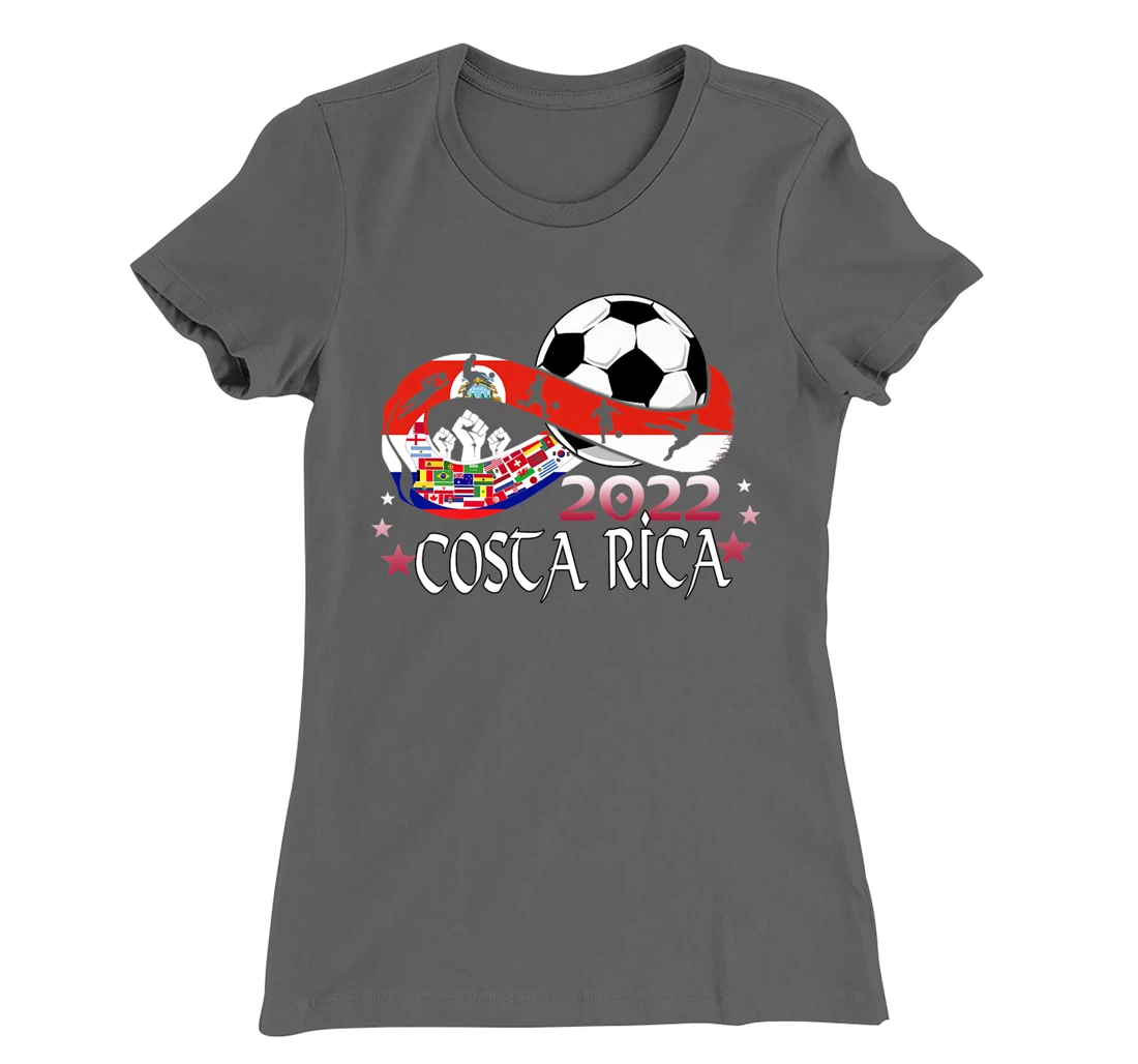 Costa Rica Flag Soccer Football Festival Team Costa Ricans T-Shirt, Kid T-Shirt and Women T-Shirt