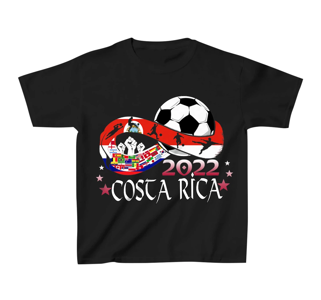 Costa Rica Flag Soccer Football Festival Team Costa Ricans T-Shirt, Kid T-Shirt and Women T-Shirt