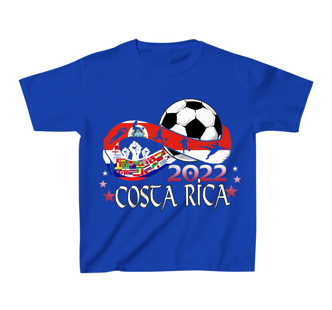 Costa Rica Flag Soccer Football Festival Team Costa Ricans T-Shirt, Kid T-Shirt and Women T-Shirt