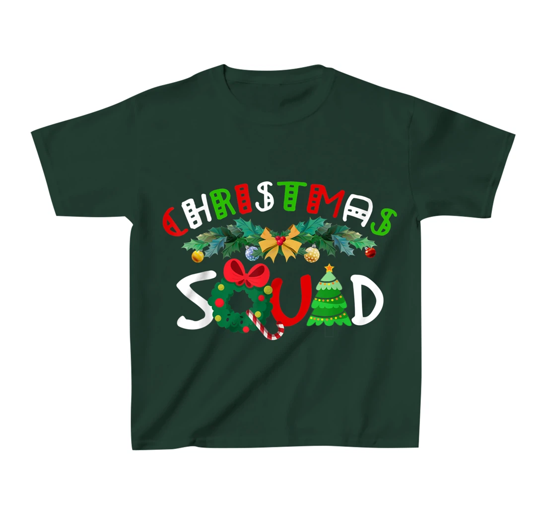 Christmas Squad Pajamas Funny Matching Family Xmas 2022 T-Shirt, Kid T-Shirt and Women T-Shirt