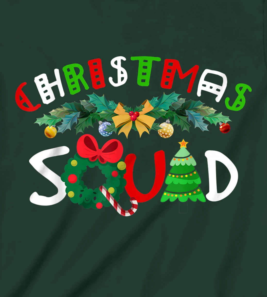 Christmas Squad Pajamas Funny Matching Family Xmas 2022 T-Shirt, Kid T-Shirt and Women T-Shirt