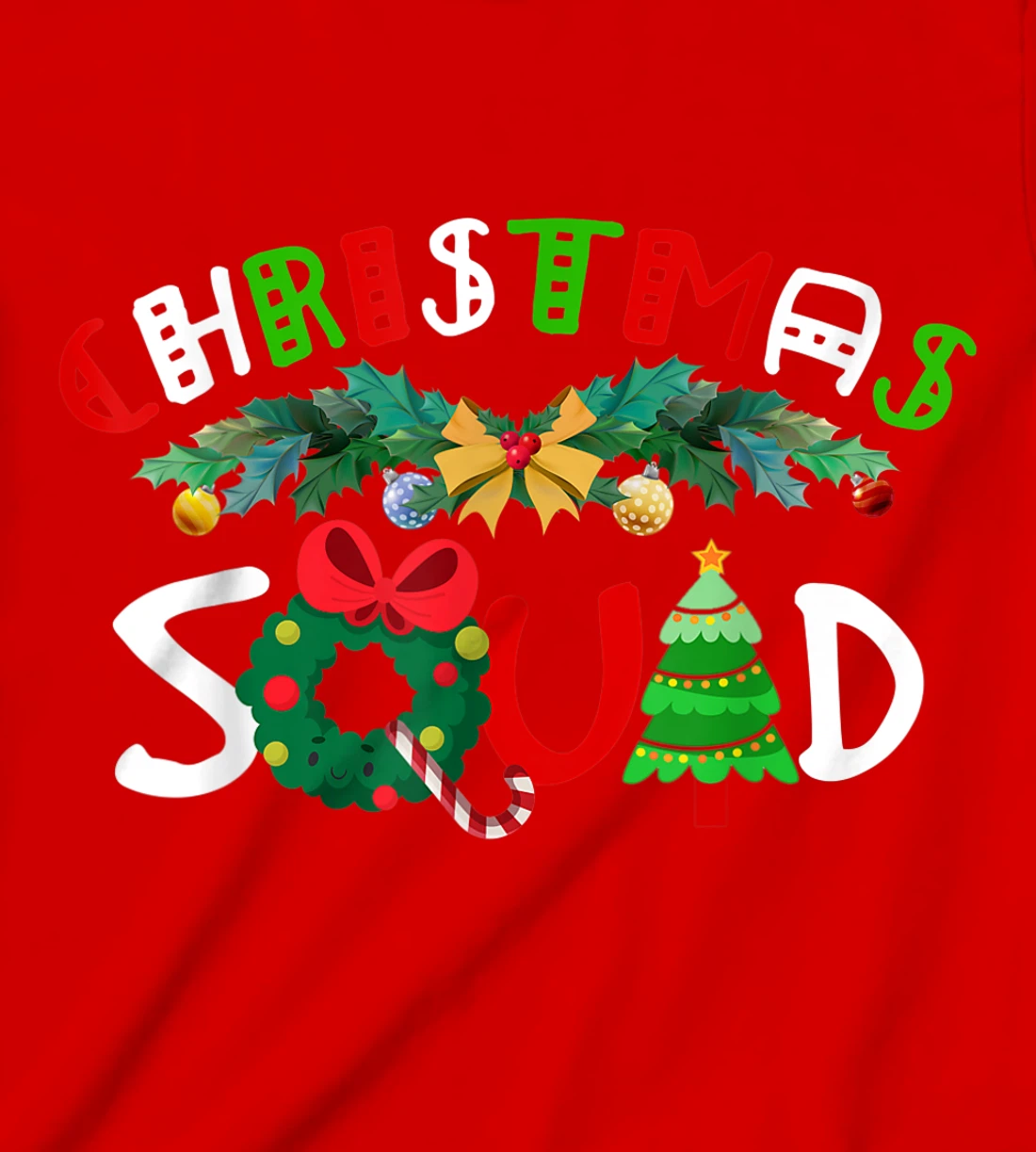 Christmas Squad Pajamas Funny Matching Family Xmas 2022 T-Shirt, Kid T-Shirt and Women T-Shirt