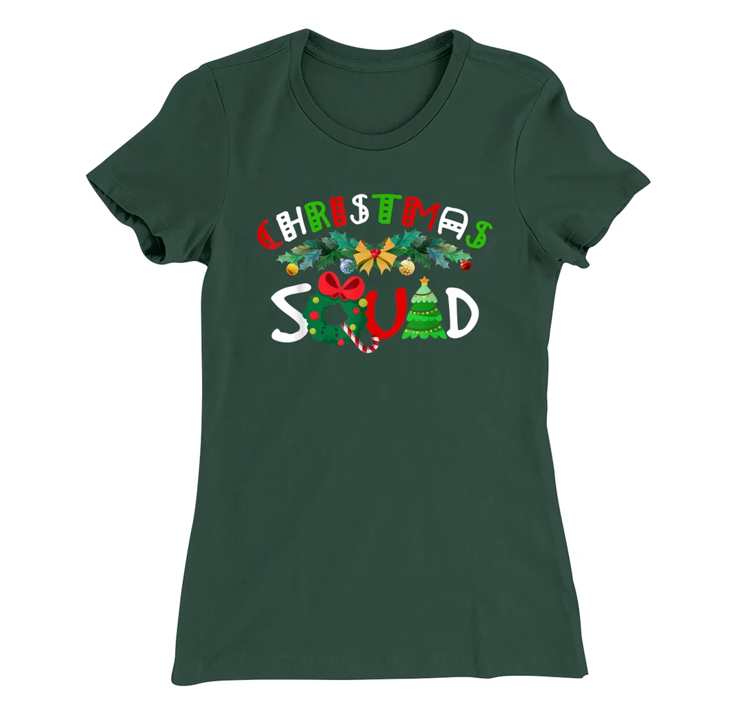 Christmas Squad Pajamas Funny Matching Family Xmas 2022 T-Shirt, Kid T-Shirt and Women T-Shirt