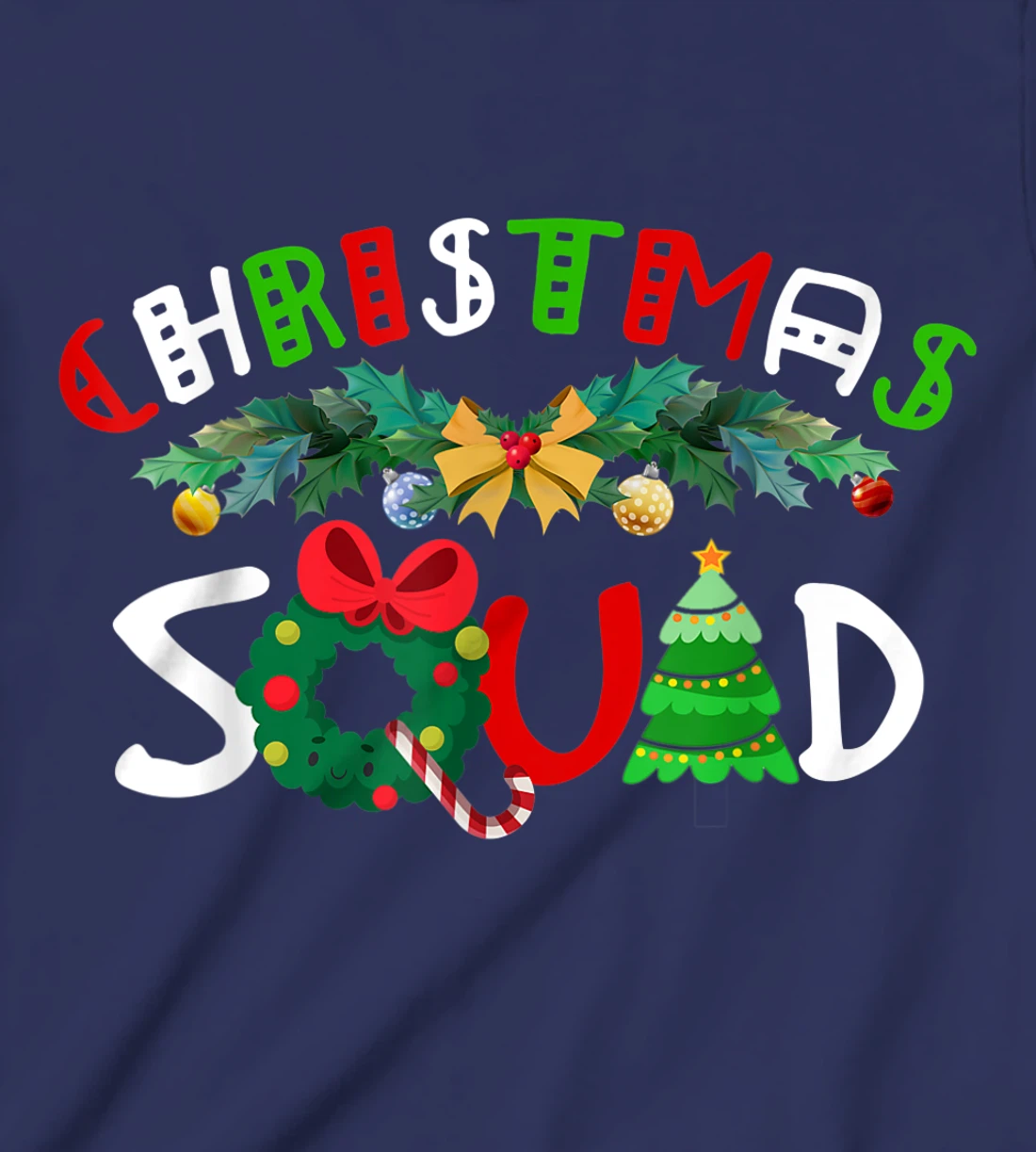 Christmas Squad Pajamas Funny Matching Family Xmas 2022 T-Shirt, Kid T-Shirt and Women T-Shirt