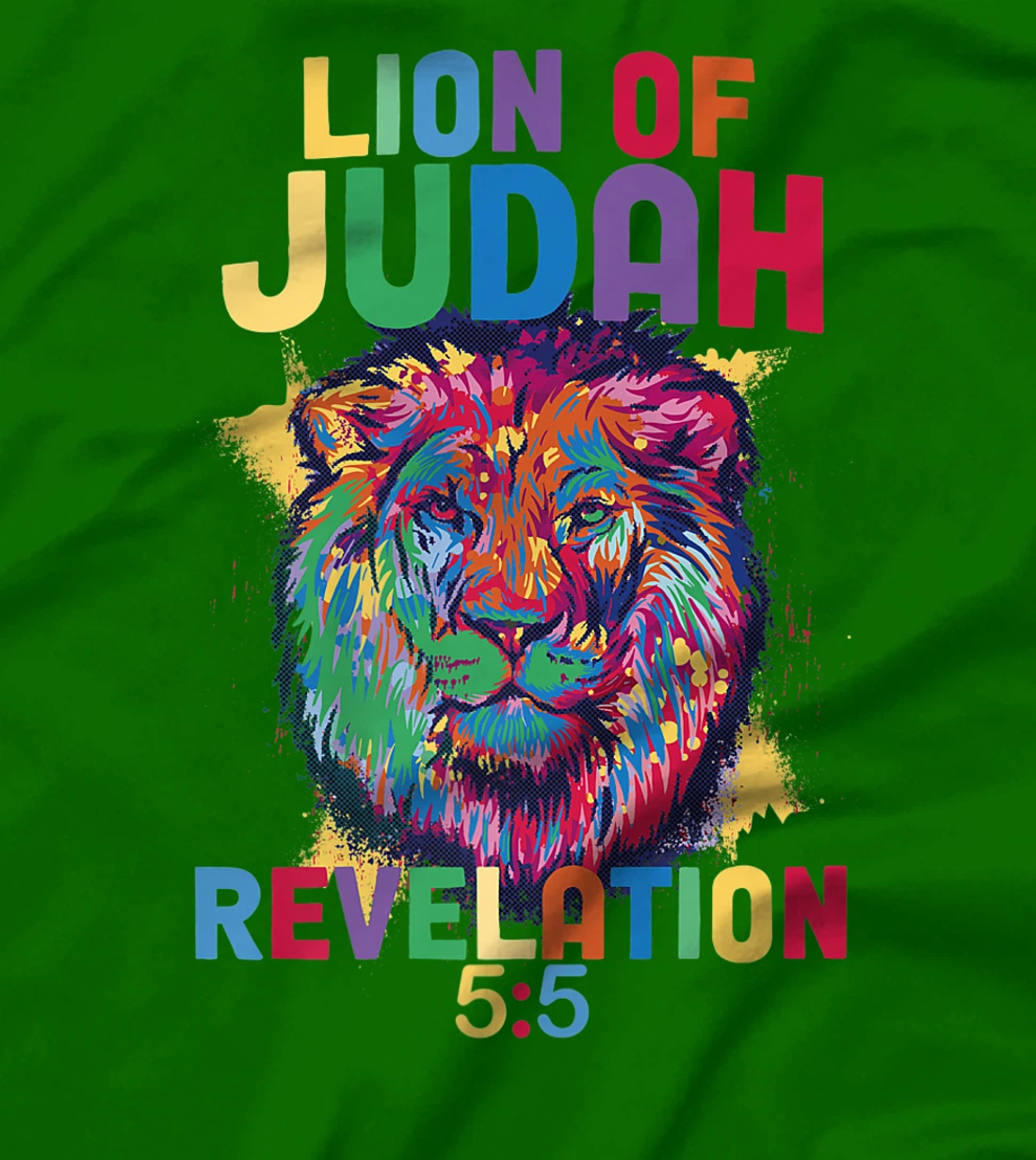 Lion of Judah Revelation 5:5 Christian Saying Bible Verse T-Shirt, Women T-Shirt