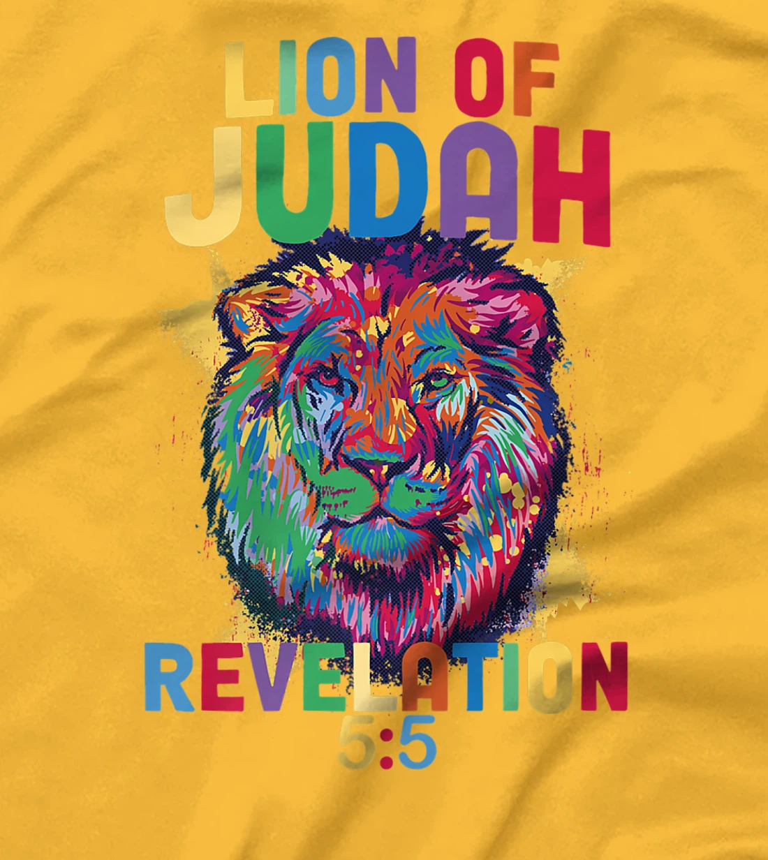 Lion of Judah Revelation 5:5 Christian Saying Bible Verse T-Shirt, Women T-Shirt