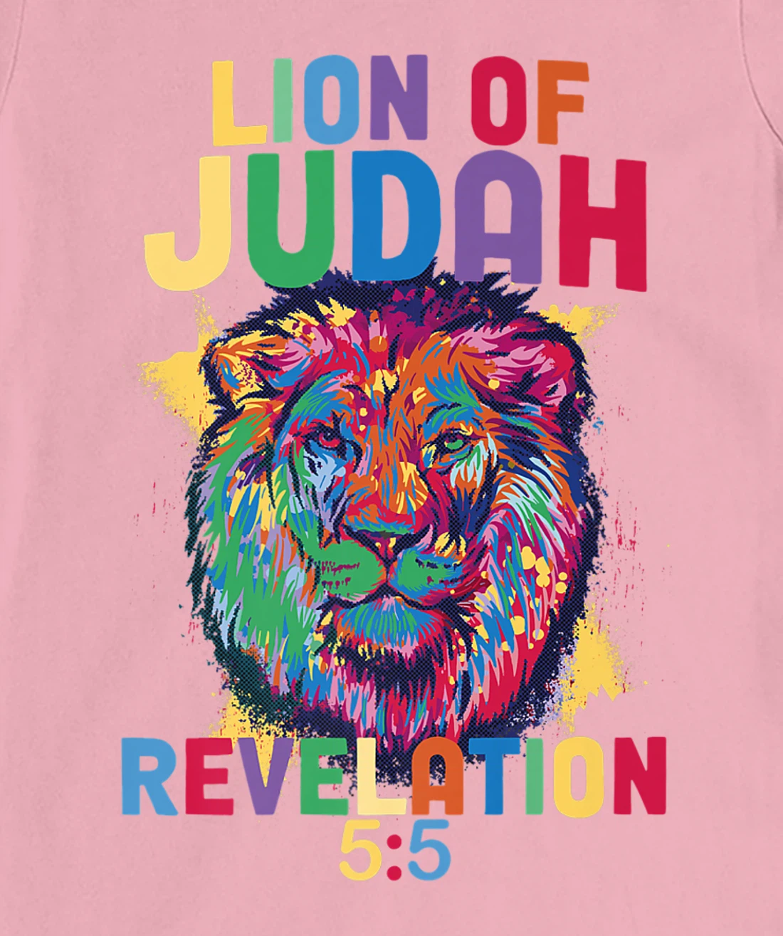 Lion of Judah Revelation 5:5 Christian Saying Bible Verse T-Shirt, Women T-Shirt