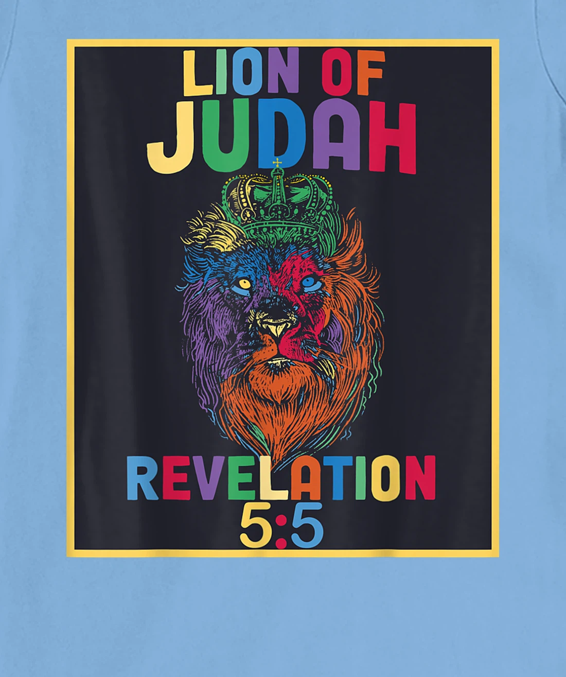 Lion of Judah Revelation 5:5 Bible Verse Christian Saying T-Shirt, Women T-Shirt