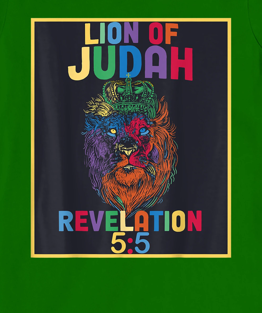 Lion of Judah Revelation 5:5 Bible Verse Christian Saying T-Shirt, Women T-Shirt