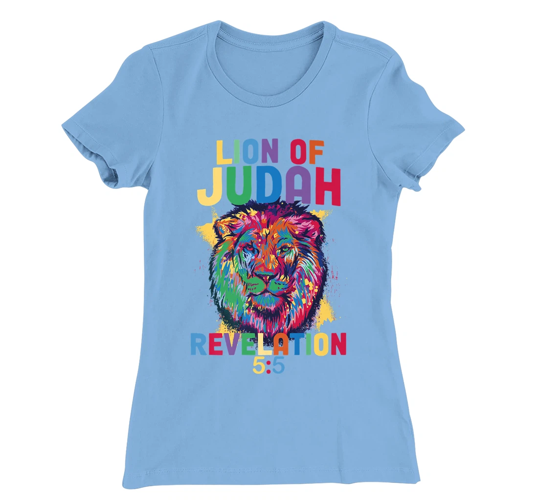 Lion of Judah Revelation 5:5 Christian Saying Bible Verse T-Shirt, Women T-Shirt
