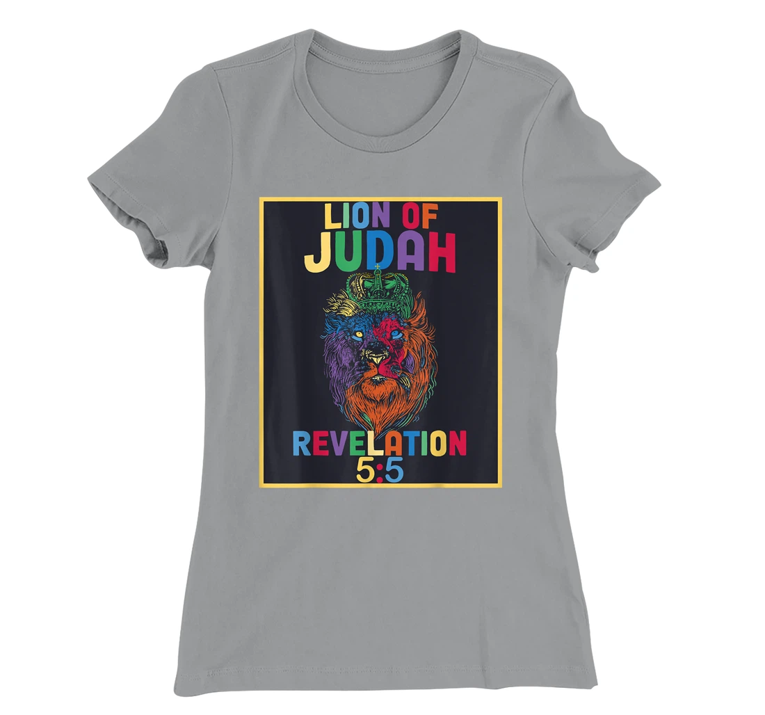 Lion of Judah Revelation 5:5 Bible Verse Christian Saying T-Shirt, Women T-Shirt