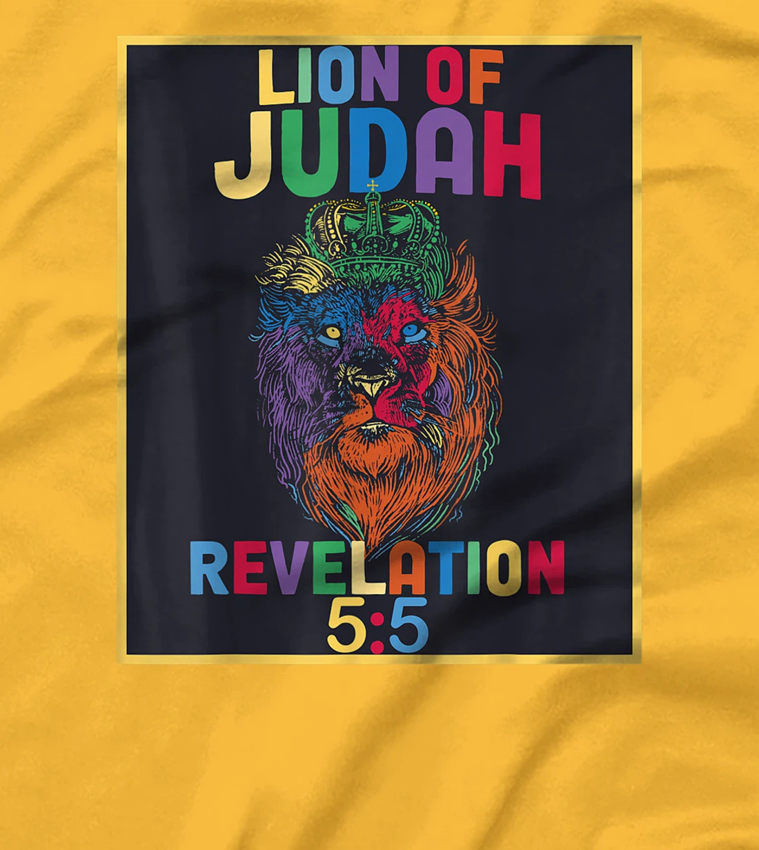 Lion of Judah Revelation 5:5 Bible Verse Christian Saying T-Shirt, Women T-Shirt