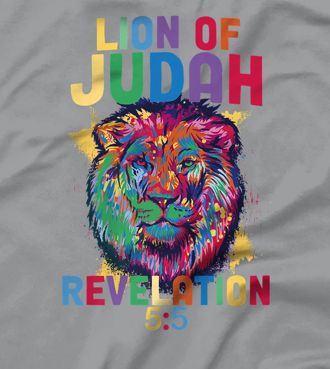 Lion of Judah Revelation 5:5 Christian Saying Bible Verse T-Shirt, Women T-Shirt