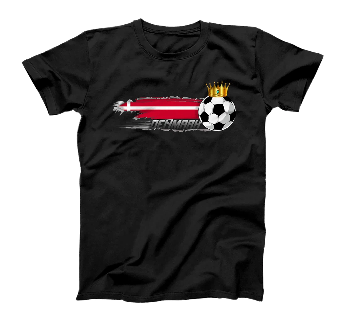 Proud Denmark Team Flag Soccer Football Danish Party T-Shirt, Kid T-Shirt and Women T-Shirt