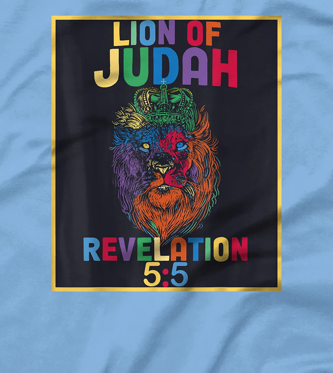 Lion of Judah Revelation 5:5 Bible Verse Christian Saying T-Shirt, Women T-Shirt
