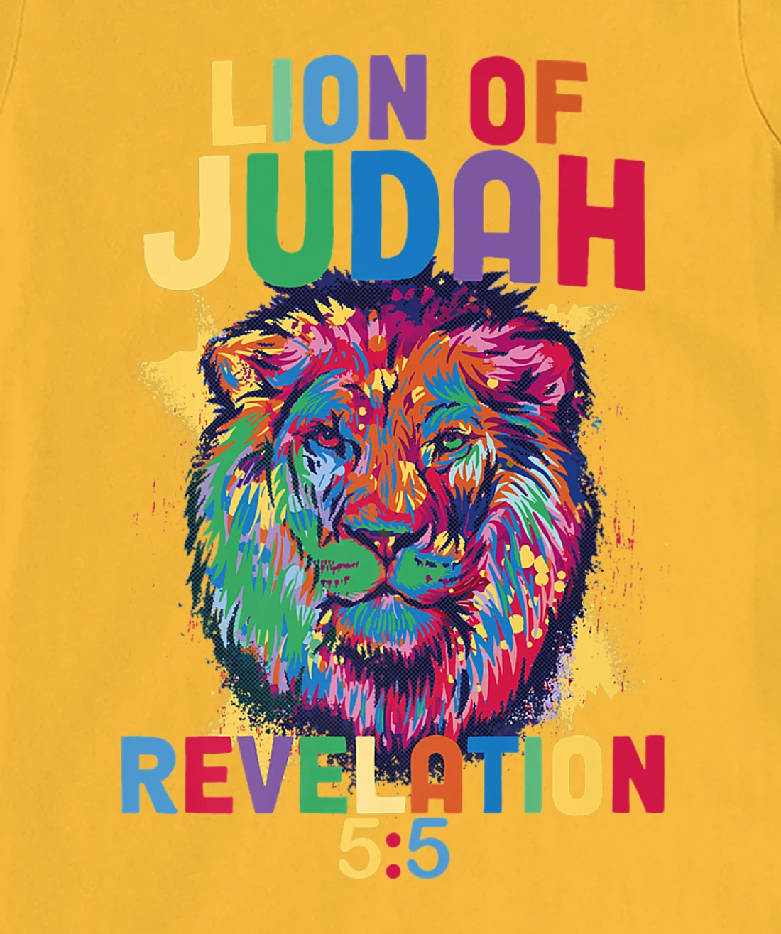 Lion of Judah Revelation 5:5 Christian Saying Bible Verse T-Shirt, Women T-Shirt