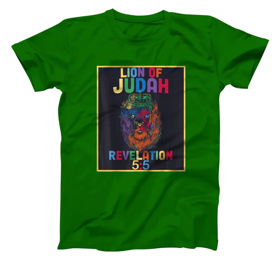 Lion of Judah Revelation 5:5 Bible Verse Christian Saying T-Shirt, Women T-Shirt