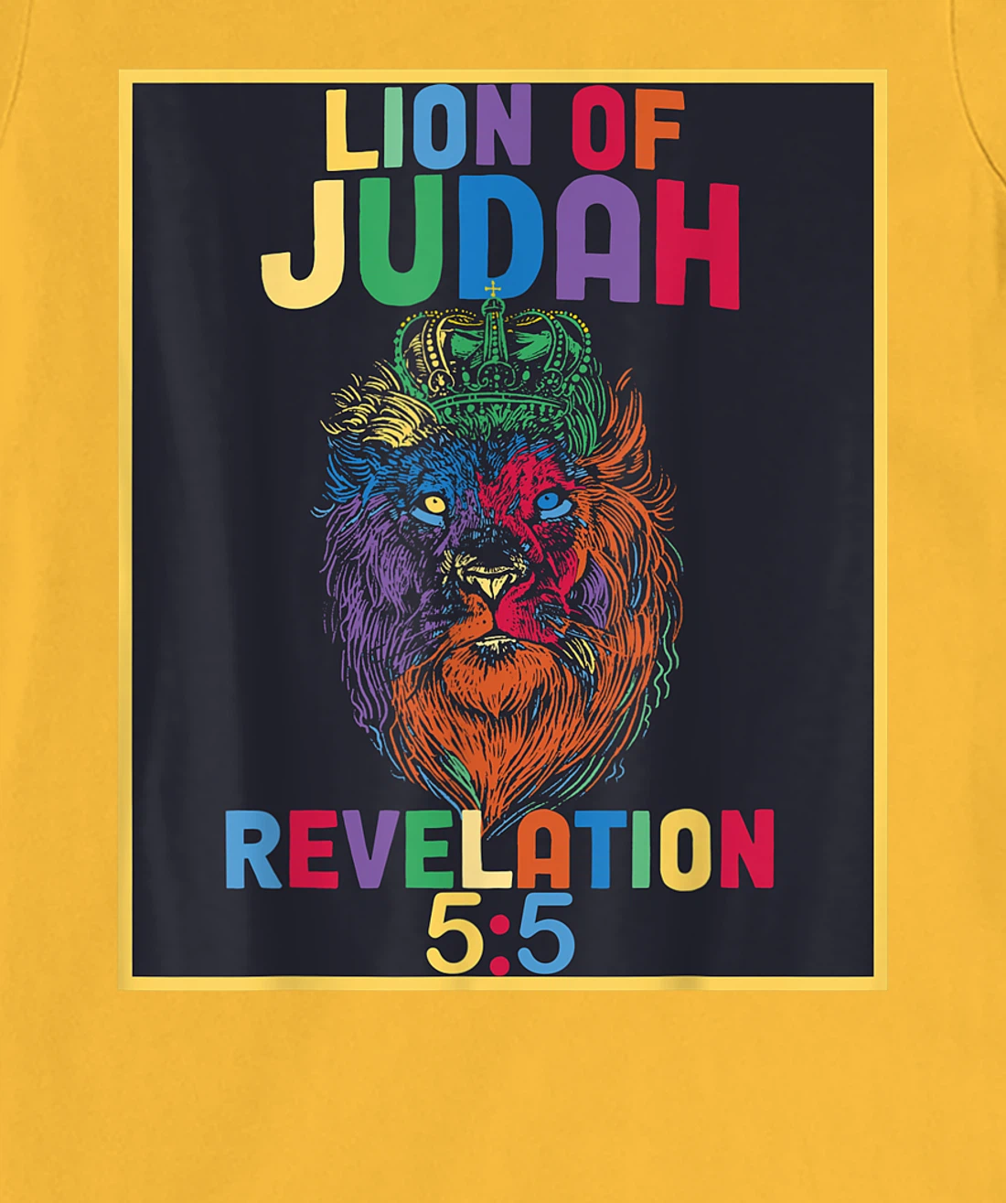 Lion of Judah Revelation 5:5 Bible Verse Christian Saying T-Shirt, Women T-Shirt