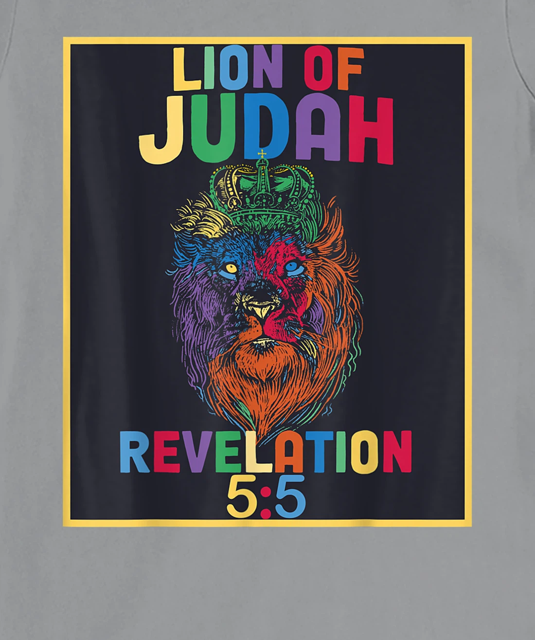 Lion of Judah Revelation 5:5 Bible Verse Christian Saying T-Shirt, Women T-Shirt