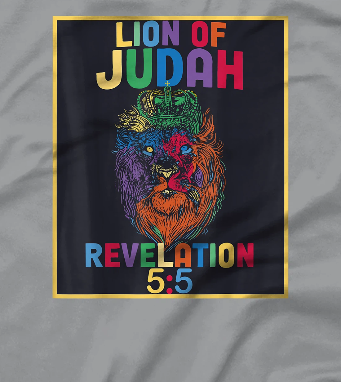 Lion of Judah Revelation 5:5 Bible Verse Christian Saying T-Shirt, Women T-Shirt