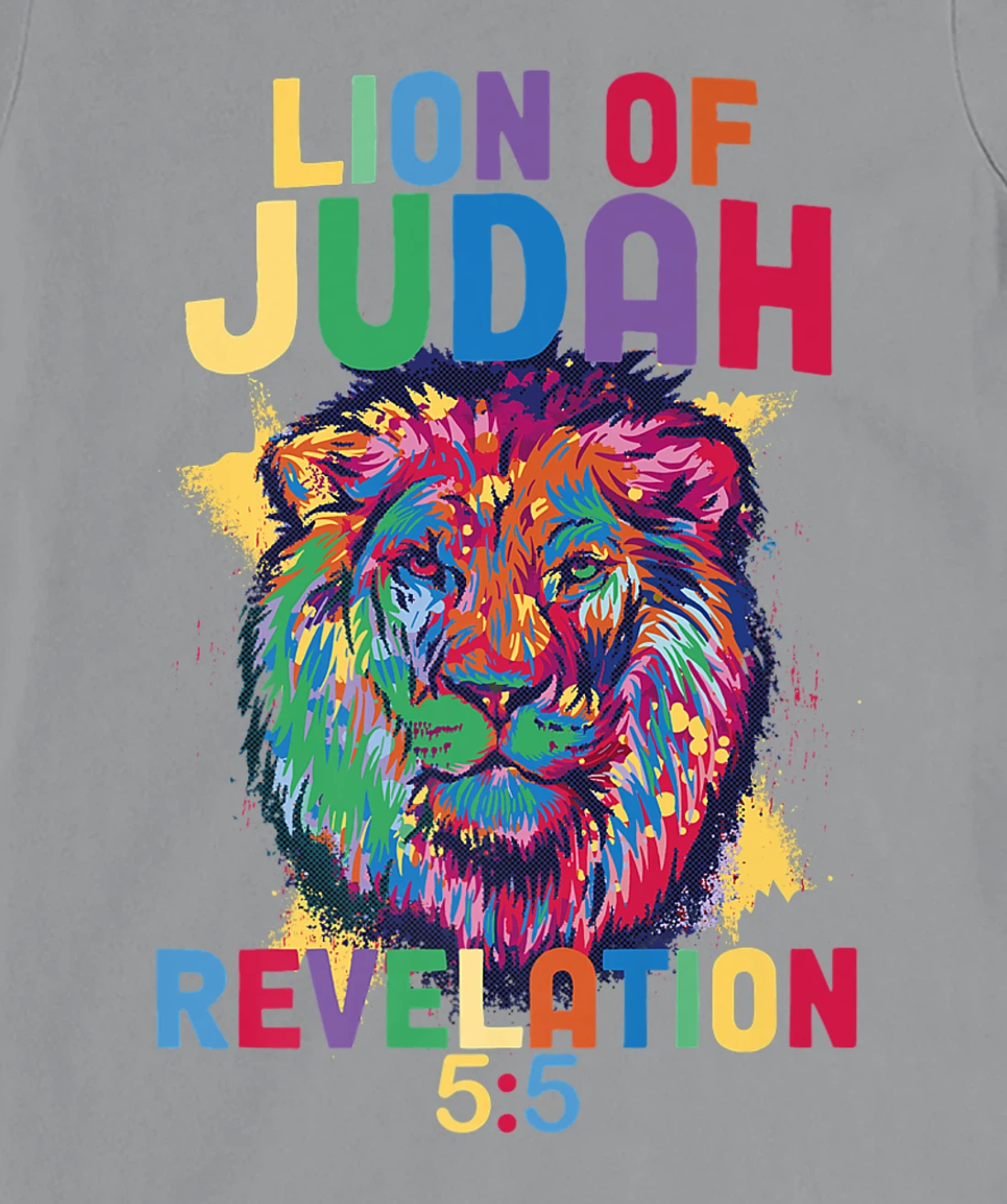 Lion of Judah Revelation 5:5 Christian Saying Bible Verse T-Shirt, Women T-Shirt