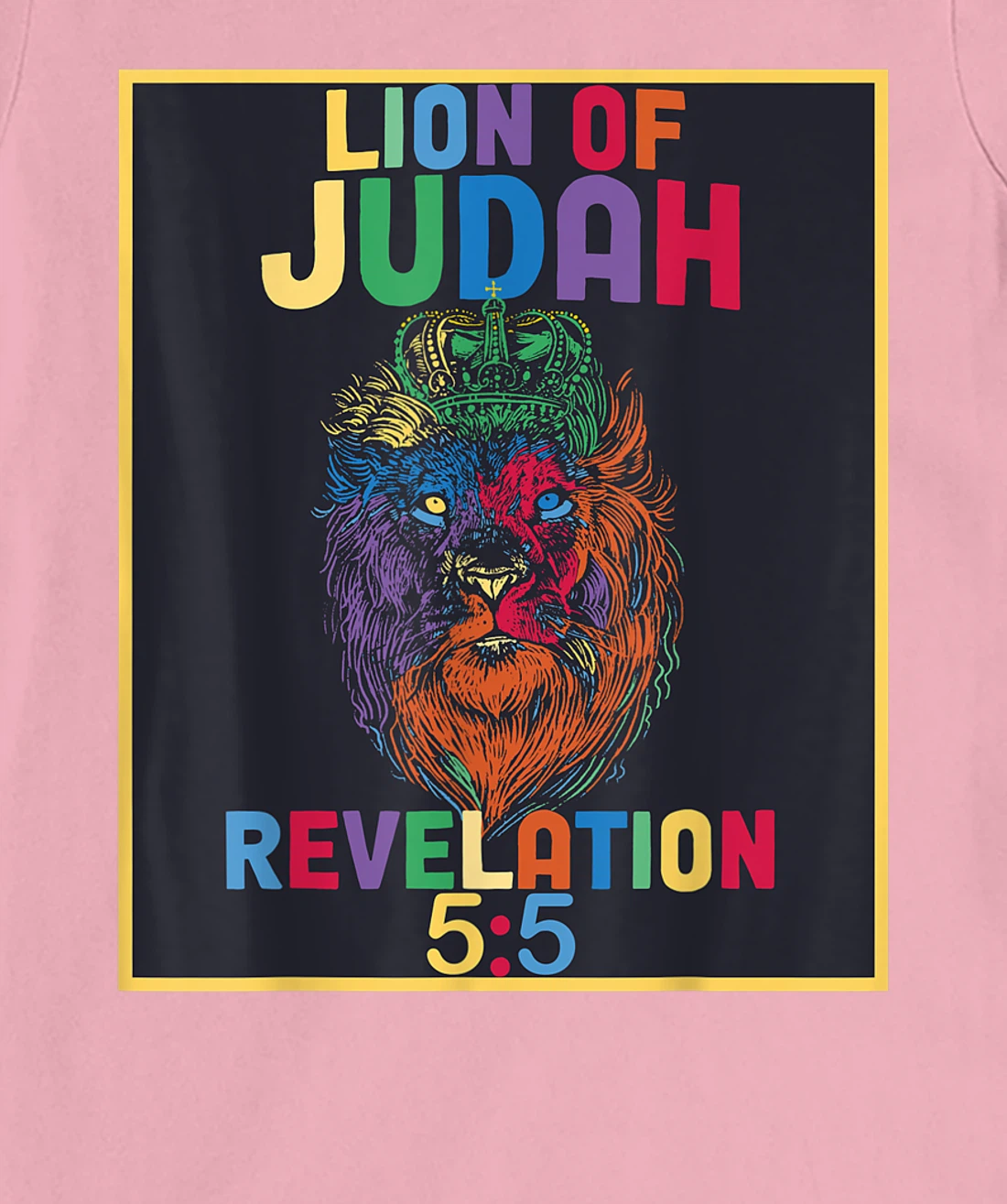 Lion of Judah Revelation 5:5 Bible Verse Christian Saying T-Shirt, Women T-Shirt