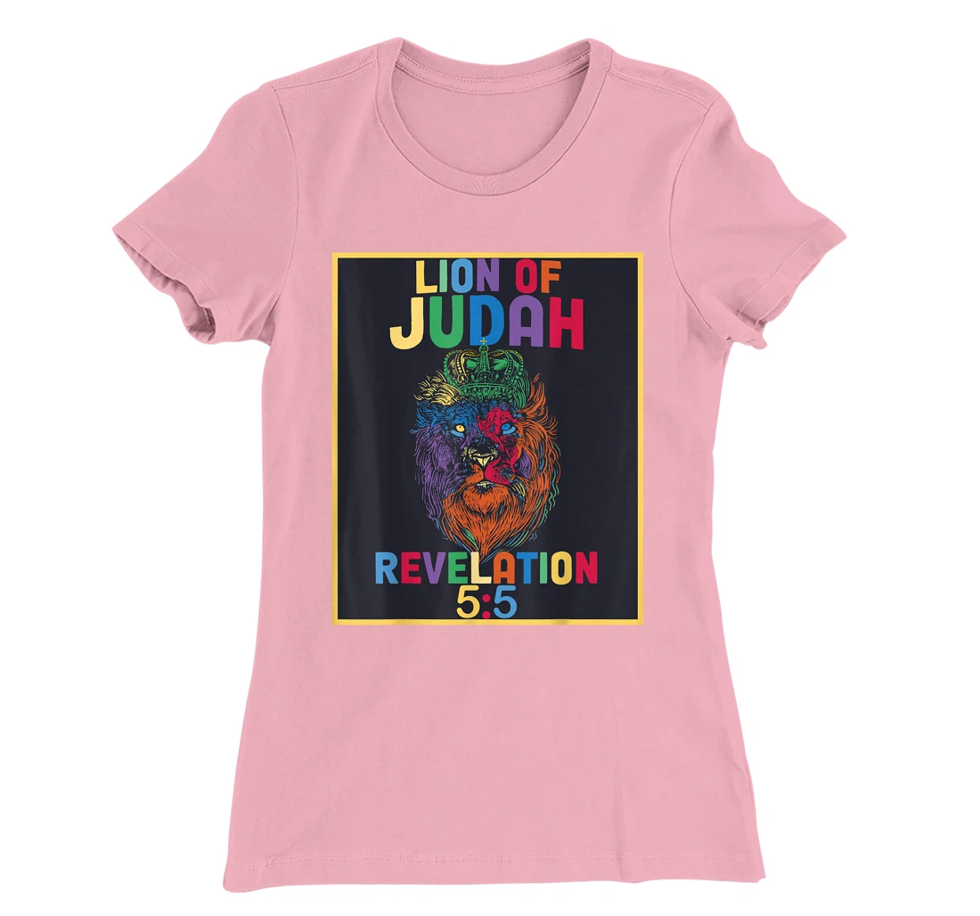 Lion of Judah Revelation 5:5 Bible Verse Christian Saying T-Shirt, Women T-Shirt