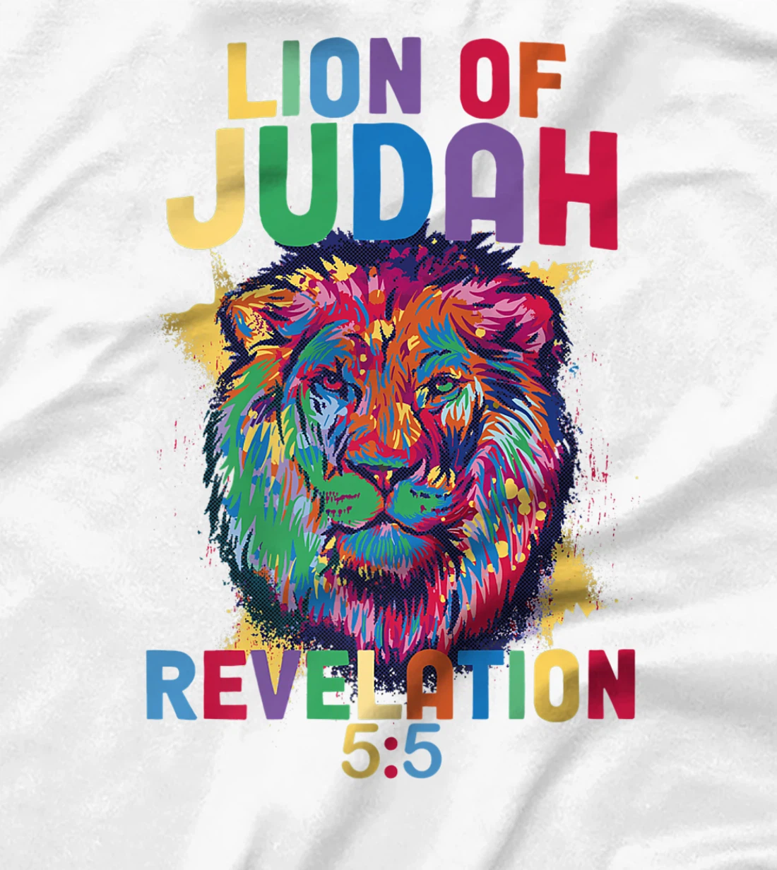 Lion of Judah Revelation 5:5 Christian Saying Bible Verse T-Shirt, Women T-Shirt