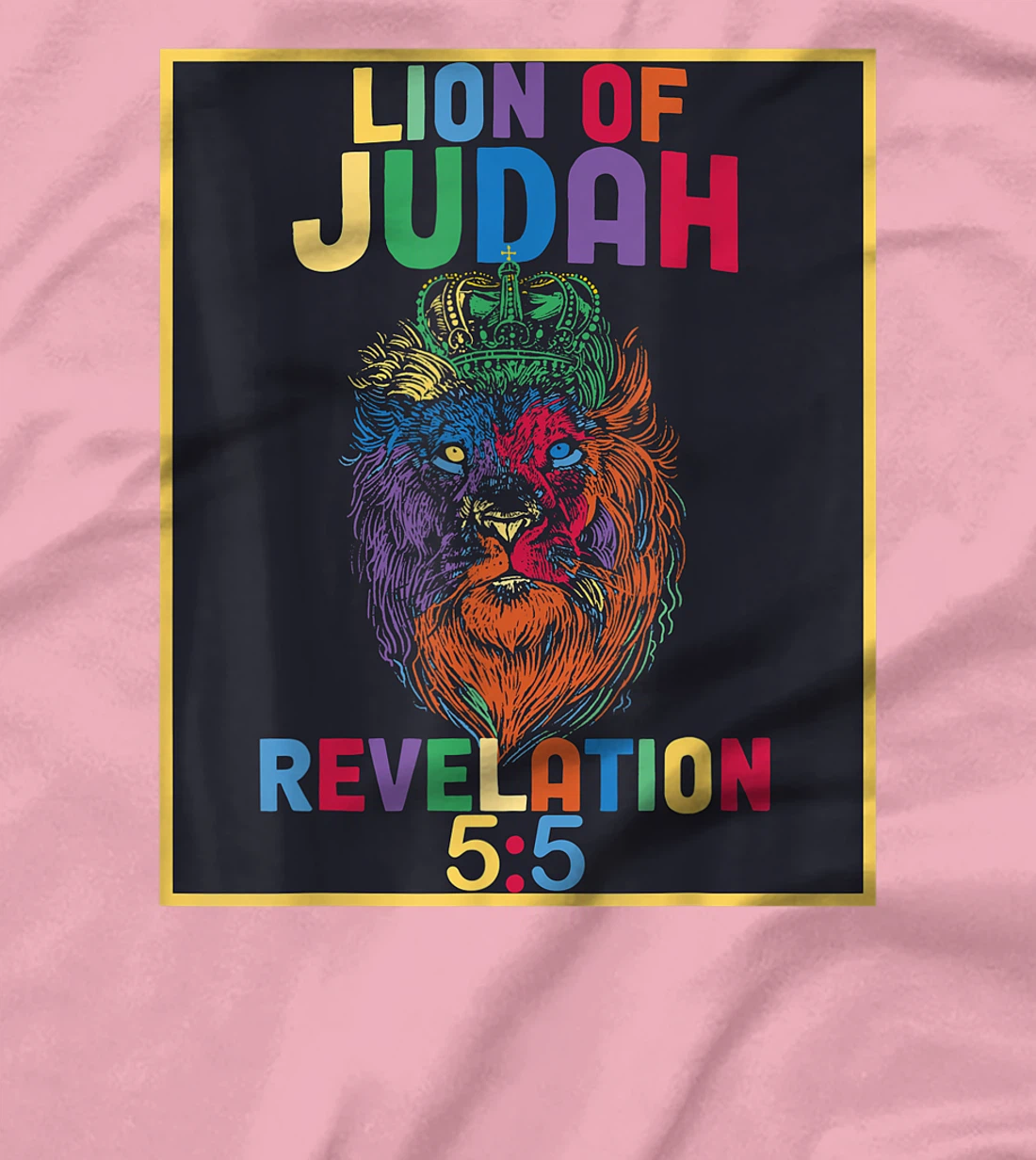 Lion of Judah Revelation 5:5 Bible Verse Christian Saying T-Shirt, Women T-Shirt