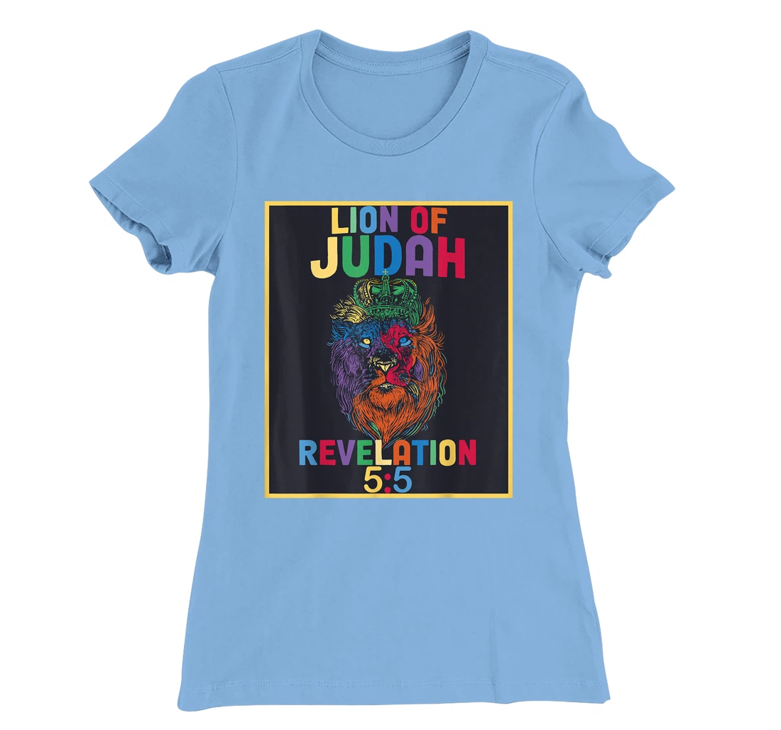 Lion of Judah Revelation 5:5 Bible Verse Christian Saying T-Shirt, Women T-Shirt