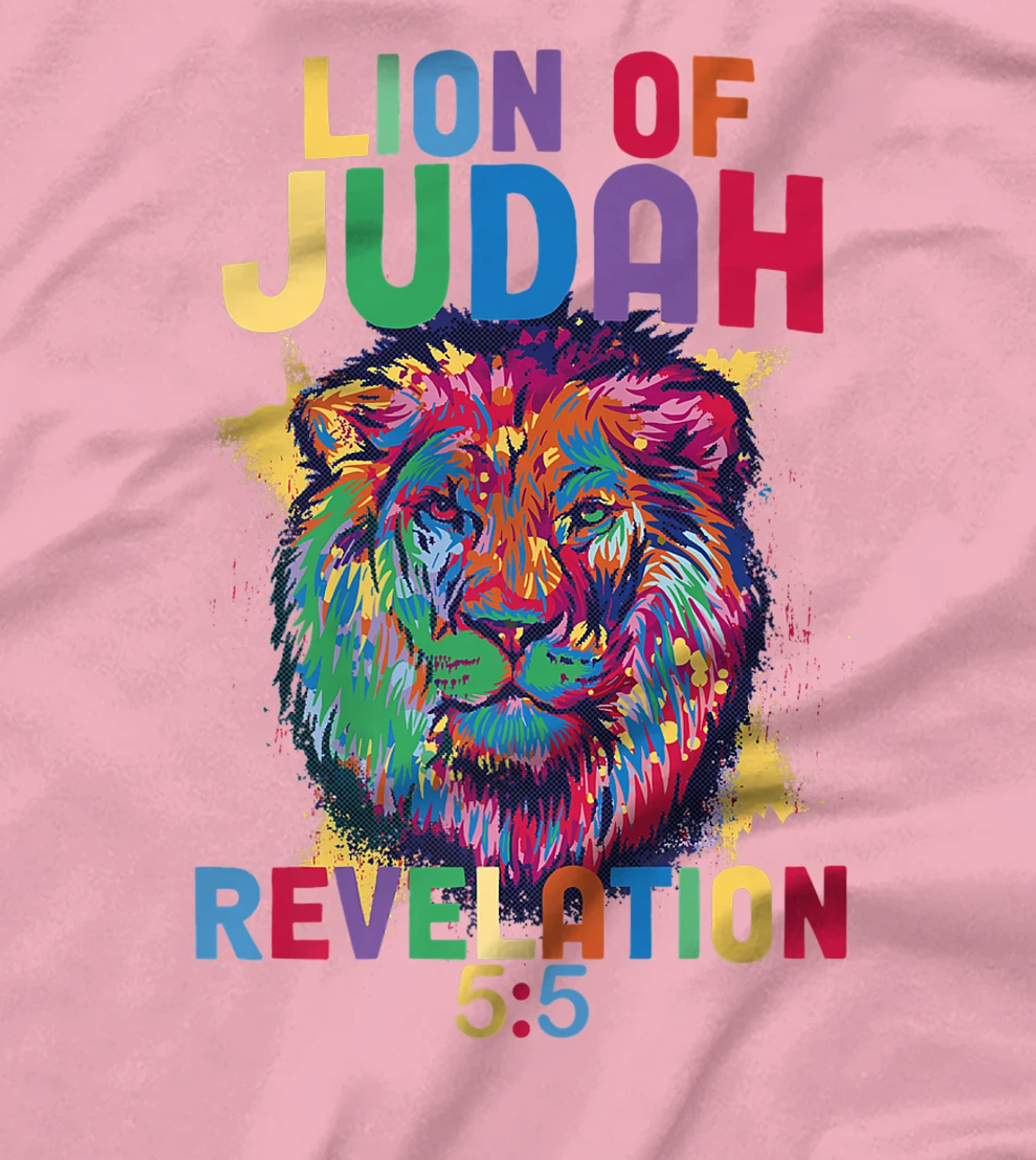 Lion of Judah Revelation 5:5 Christian Saying Bible Verse T-Shirt, Women T-Shirt