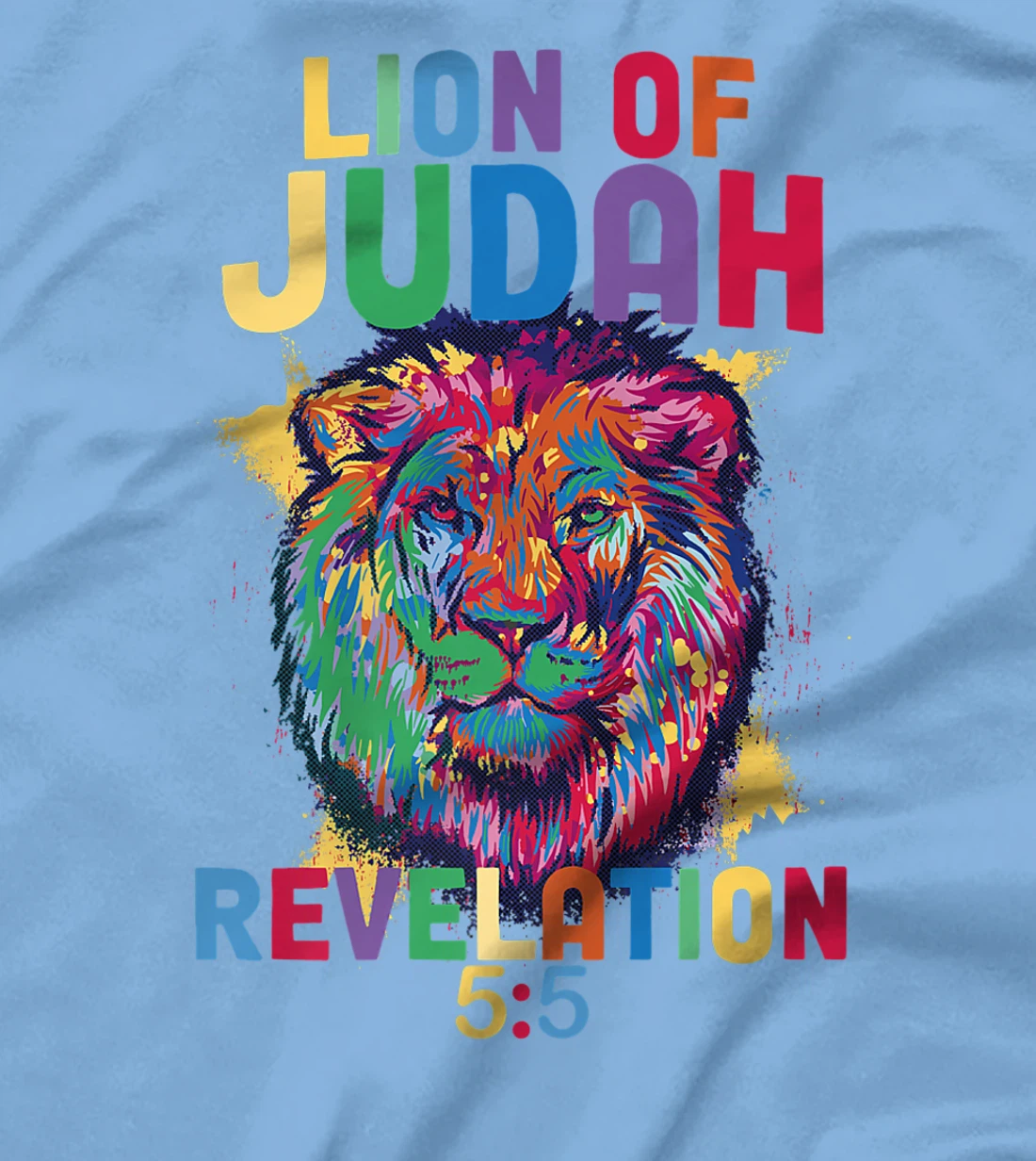 Lion of Judah Revelation 5:5 Christian Saying Bible Verse T-Shirt, Women T-Shirt