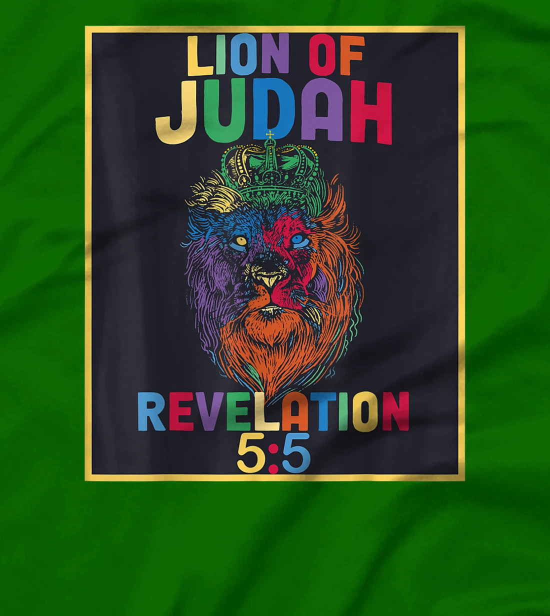 Lion of Judah Revelation 5:5 Bible Verse Christian Saying T-Shirt, Women T-Shirt