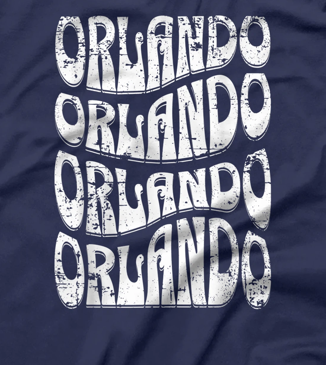 Awesome Orlando Florida Groovy Retro Distressed Design T-Shirt, Kid T-Shirt and Women T-Shirt