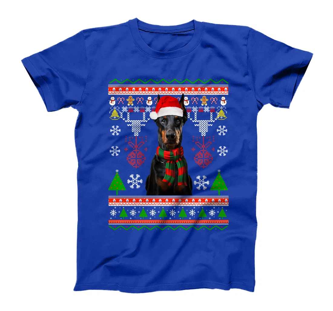 Doberman Dog Ugly Sweater Christmas Puppy Dog Lover T-Shirt