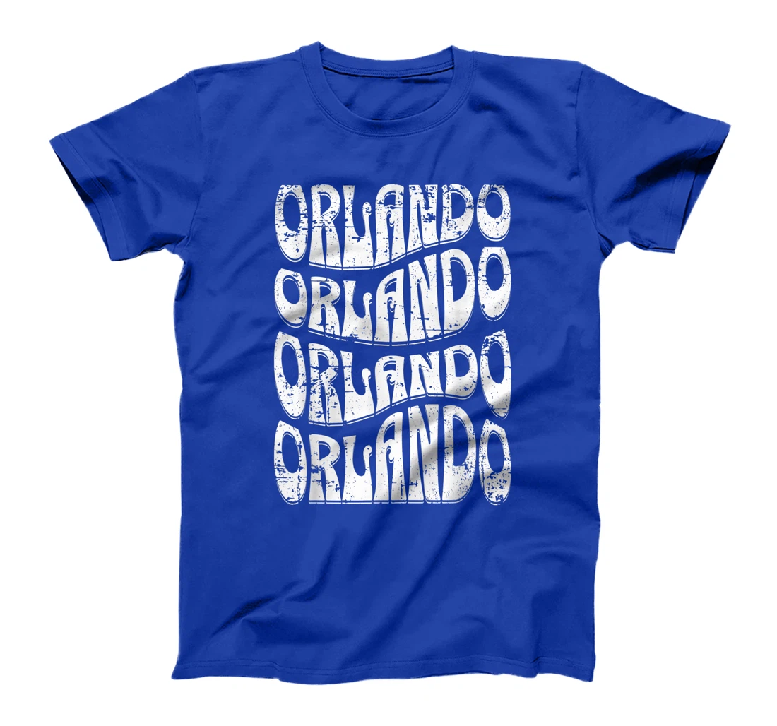 Awesome Orlando Florida Groovy Retro Distressed Design T-Shirt, Kid T-Shirt and Women T-Shirt